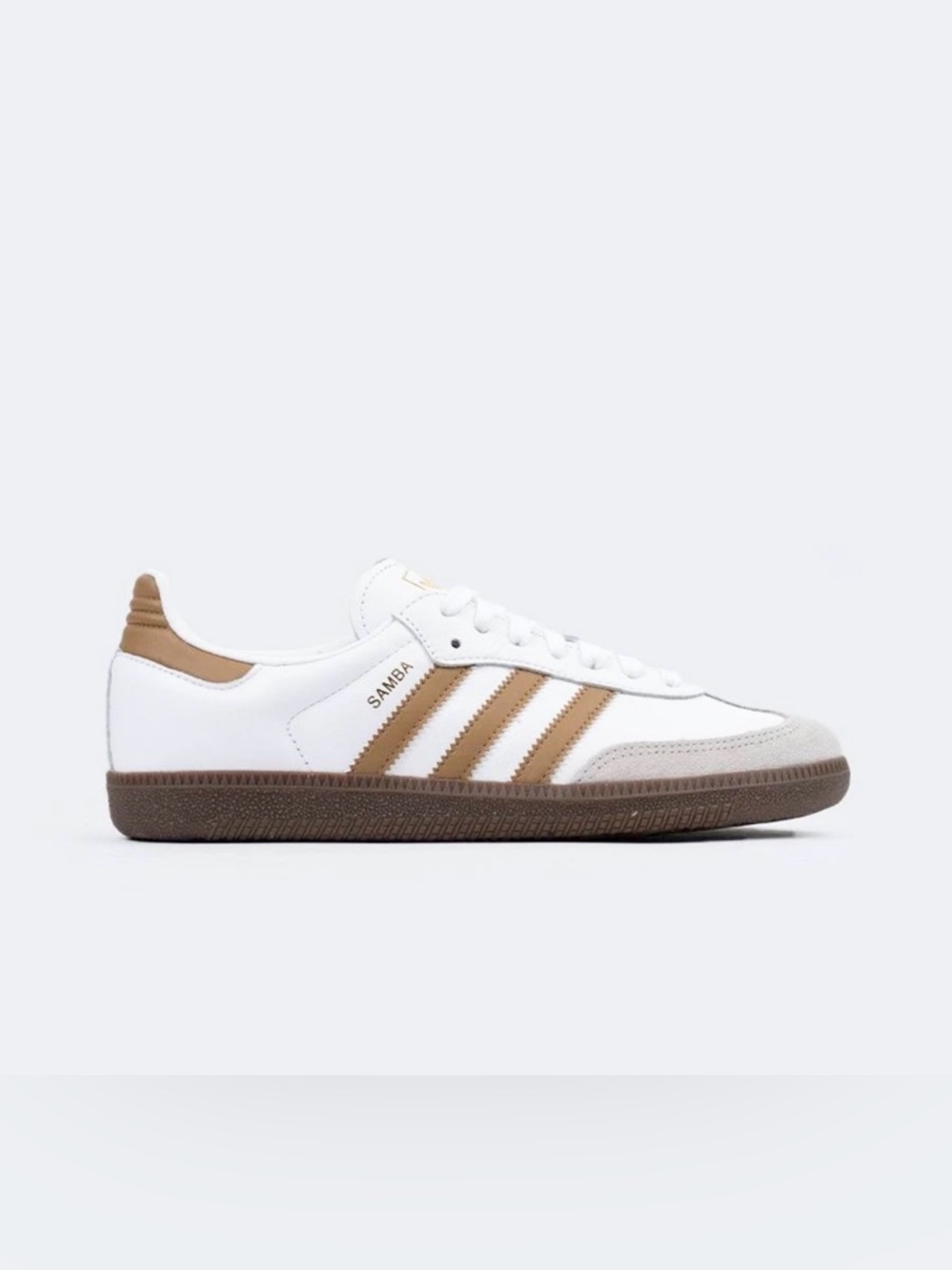 Adidas Samba OG White Brown Gum Sole JH8796 Men’s Size 10 NWT
